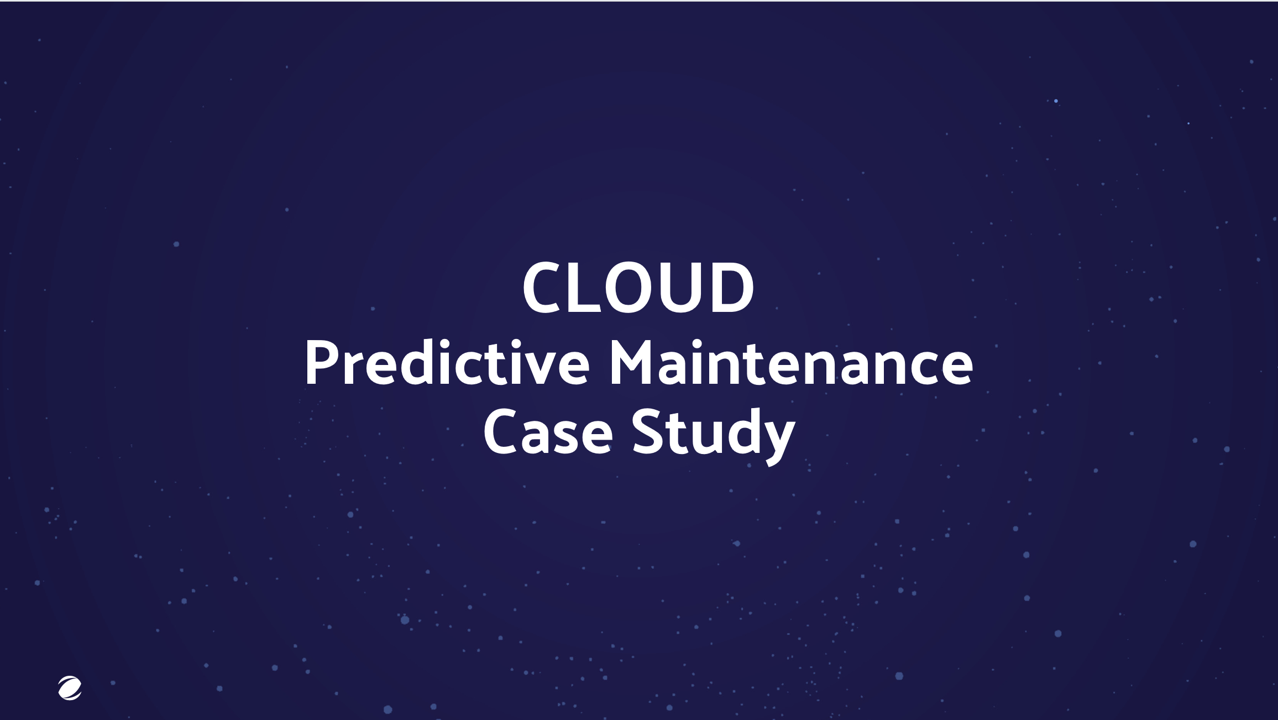 Case study cover page - predictive maintenance Case study cover page - predictive maintenance